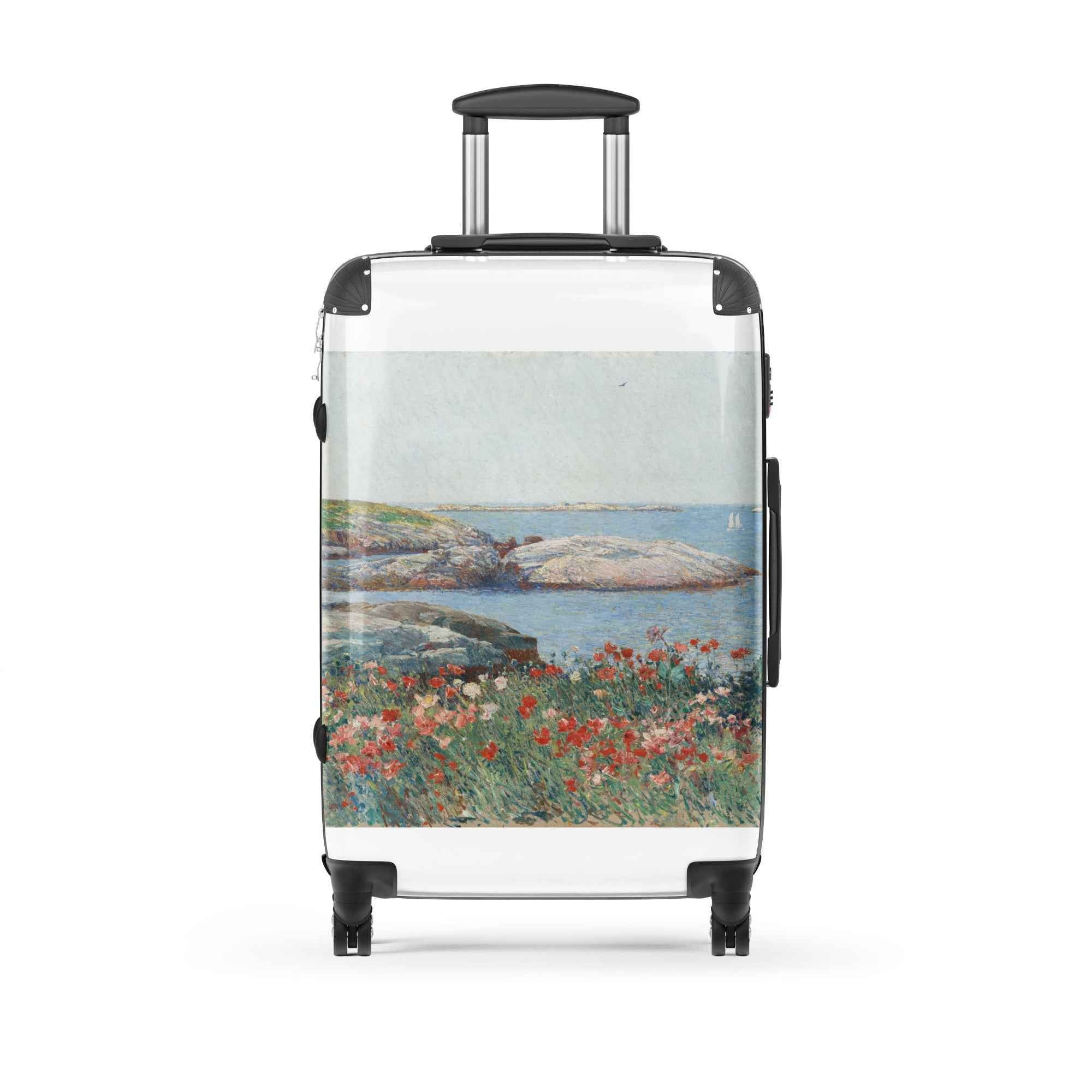 Childe Hassam Suitcase - Poppies Isles of Shoals Hard-Shell Case for Art Lovers - Rosetta Creative Boutique
